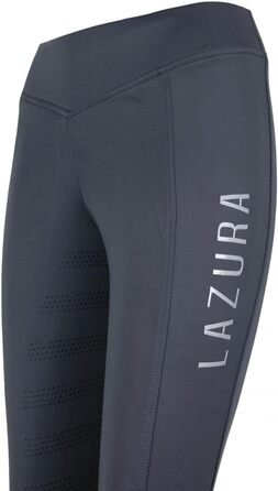 Легінси для верхової їзди Lazura Ariella | Еластичні штани для верхової їзди з кишенею для телефону | Середня посадка, повний облягання, силіконовий grip та класичний крій | Екіпірування для верхової їзди, 32, Графіт
