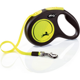 Класична світловідбивна стрічка Neon Reflect M, 4,9 м, чорна/неонова