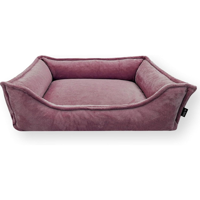 Ортопедичне ліжко для собак 4L Textil IRIS Premium-LINE, рожеве (80x60 см)