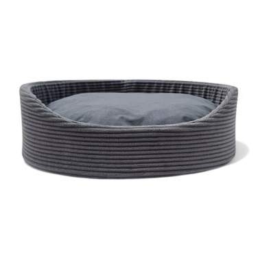 М'який манеж-лежак для собак Odol-Plusz, сірий, 55 см x 60 см