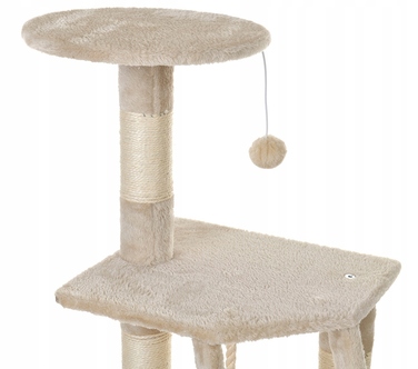 Когтеточка-вежа для котів з лежаком та стовпчиком Funfit Home&Office, 120 см