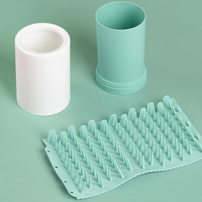 Набір для миття лап собак – силіконовий мийник лап з щіткою, для собак малих, середніх та великих порід