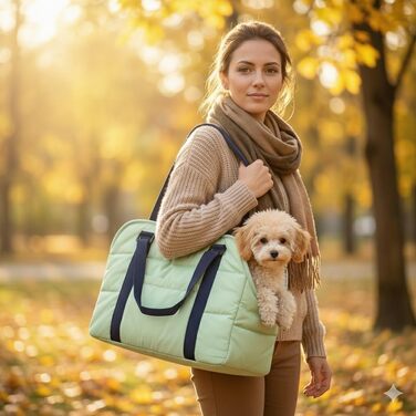 Сумка-переноска для собак Quppa: зручна та безпечна, зелена