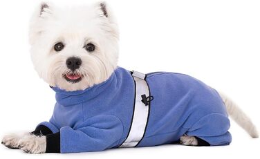 Теплий флісовий комбінезон для собак YRRYGMN з D-початком, для маленьких собак, світло-коричневий, лавандово-блакитний, розміри L, XXL