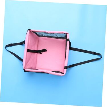 Автомобільна переноска для собак та котів BESPORTBLE - рожева, з регульованим ременем безпеки