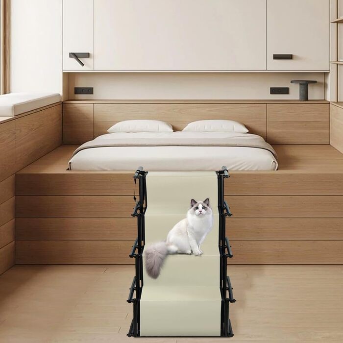 Сходинки для собак, пандус для великих та маленьких собак, портативні сходинки для собак, складні сходинки для дивану/ліжка, антиковзаючі, витримують до 50 кг