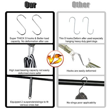 Набір для догляду за тваринами: гамак, обладнання для грумінгу собак та котів, чорний (L)