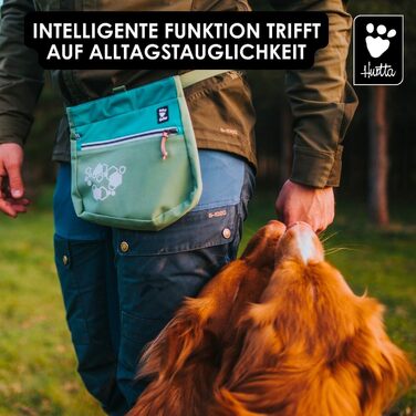Сумка для ласощів Hurtta Leckerlibeutel ECO для собак, зручна та з магнітною застібкою, знімний кишеньковий мішечок для собак (PeacockMix)