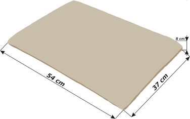 Килимок для собак Elite Matratze: м'яке ліжко-софа для домашніх тварин, 54x37 см, чорний, Codura