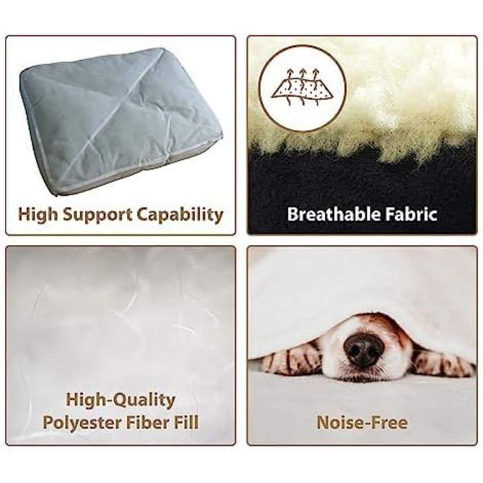 Клітка для собак Ellie-Bo, 71 x 48 см, лежанка, коричнева кордурна стінка та рожеве штучне хутро