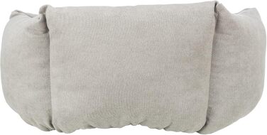 Тріксі Ле́ні - лежанка для собак, 60x50 см, пісок/сірий - зручне місце для сну, кошик для собак середніх порід, неслизька та пральна - 37993