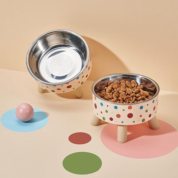 Набір з 2 мисок для котів з повільним годуванням, широкі, з нержавіючої сталі, пластикова підставка, силікон, повільний годівник, зручні для вусів, миска для води та корму для домашніх тварин, годівниця для котів