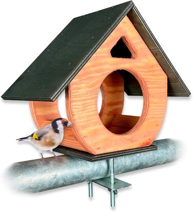 Пташник на балкон GARTENETAGE з натурального дерева, стійкий до погодних умов, проста монтаж