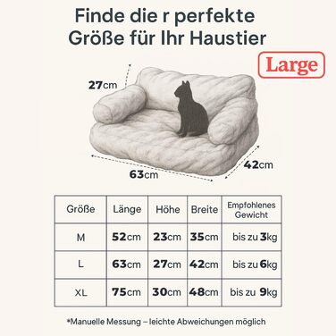 М'яке ліжко для котів та собак, лежанка з неслизьким дном (Camel, L)