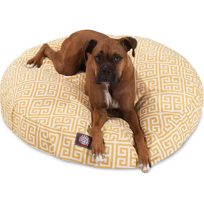Кругле собаче ліжко Majestic Pet Products, велике, для дому та вулиці, знімний, washable cover