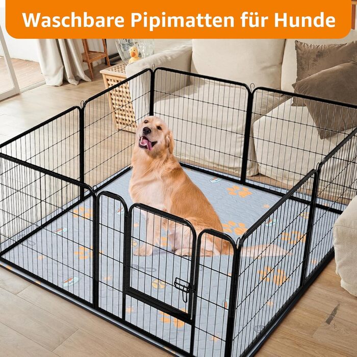 Багаторазові підкладки для цуценят, 2 шт. - супер впитываючі пелюшки для собак, нековзні тренувальні килимки для диванів, вольєрів або автокрісел, 76x81 см (2 шт.)