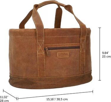 Лідковий кошик Gusti Egan з натуральної шкіри: знімний велосипедний кошик, сумка-мішок, кошик для пікніка, коричневий колір