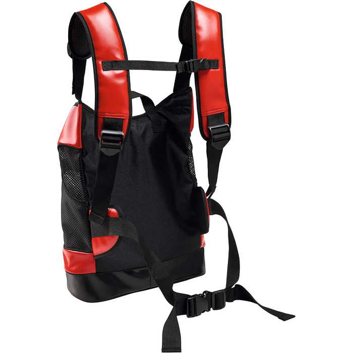 Рюкзак-переноска для собак та котів до 8 кг, червоний, розмір one-size (102 x 51 x 89 см)