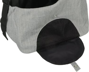 Рюкзак для собак Hunderucksack Kanga – сірий, 44x20x20 см, поліестер, з вентиляцією, для прогулянок