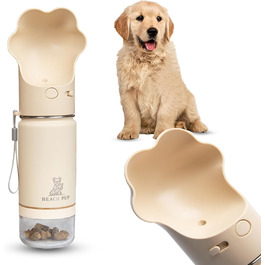 Портативна пляшка для води та корму для собак Beach Pup, 284 мл, нержавіюча сталь