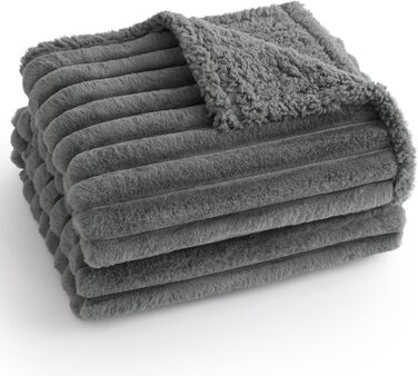 Водонепроникний коврик для собак BEDSURE 152 x 203 см - миючий, м'який, для великих собак, захисний, коврик на собаче ліжко (Сірий)