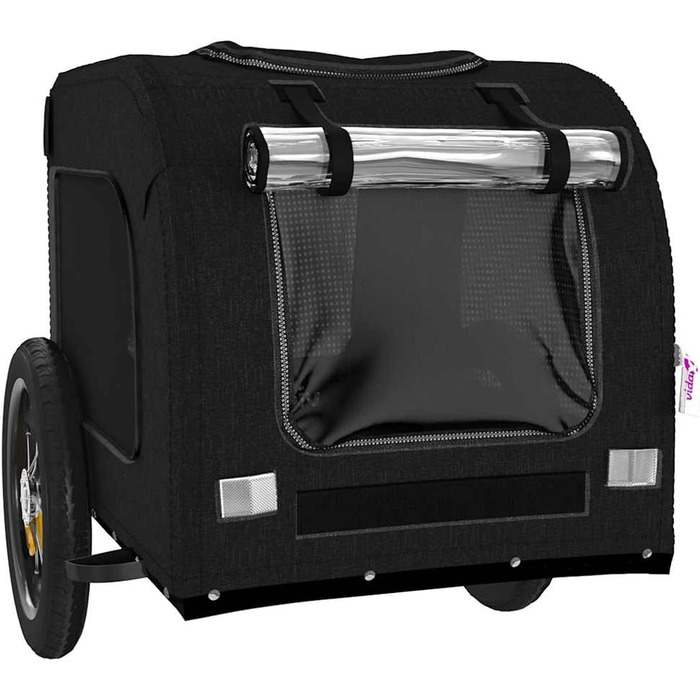 Фаркоп-причіп для собак Gecheer, Oxford-тканина та дах з ПВХ, велика кабіна 62x40x40 см, вантажопідйомність до 30 кг, для безпечного транспортування собак та котів