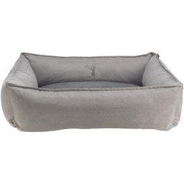 Ліжко для собак TRIXIE Leni, 60x50 см, пісок/сірий - зручне місце для сну з подушкою, кошик для собак середніх порід, неслизьке та пральне