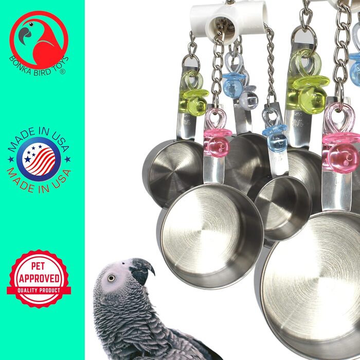 Іграшка для птахів Bonka Bird Toys 1750 Clacker, для папуг, клітка, для жако, амазона, конур, какаду
