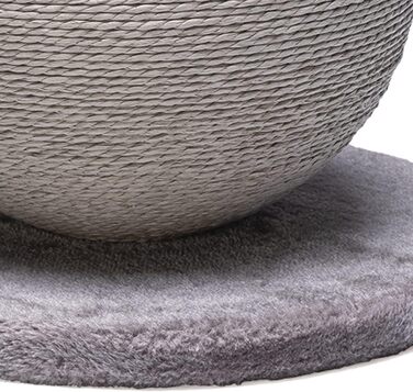 Karlie Kratzball Bolly - іграшка-царапка для котів, сіра, 30,5 x 30,5 x 28 см