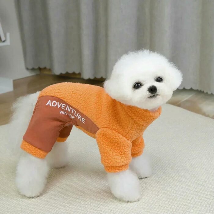 Піжама для собак, теплий зимовий одяг, термопіжама для маленьких собак, комбінезон, модна одяг для домашніх тварин, червоний колір, розмір XL