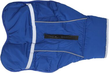 Теплий зимовий пухнастий нашийник для собак, куртка для собак, нашийник з нейлону з відбиваючим дизайном, XXXL, блакитний