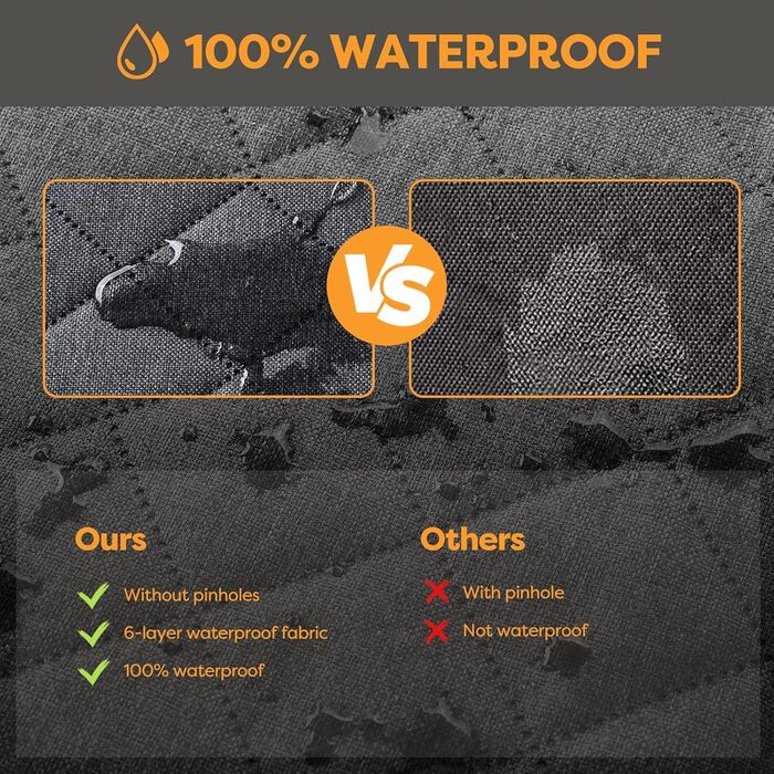 Накладка на сидіння для собак Nzonpet, XL, 100% водовідштовхувальна, з сіткою, антиковзаюча, стійка до подряпин, для позашляховиків та пікапів (сіра)