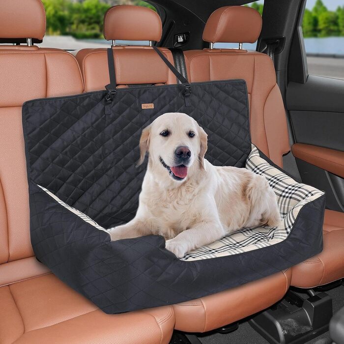 Автокрісло для собак, переноска-клітка для собак, багатофункціональне переносне ліжко для собак - безпечне автокрісло для тварин, для автомобілів, SUV, великих собак, більшості моделей авто