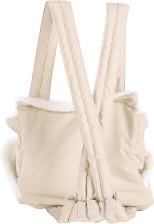 Трапельник для собак та котів Cuddi Beige – зручна та стильна сумка-переноска | 32x22x25 см