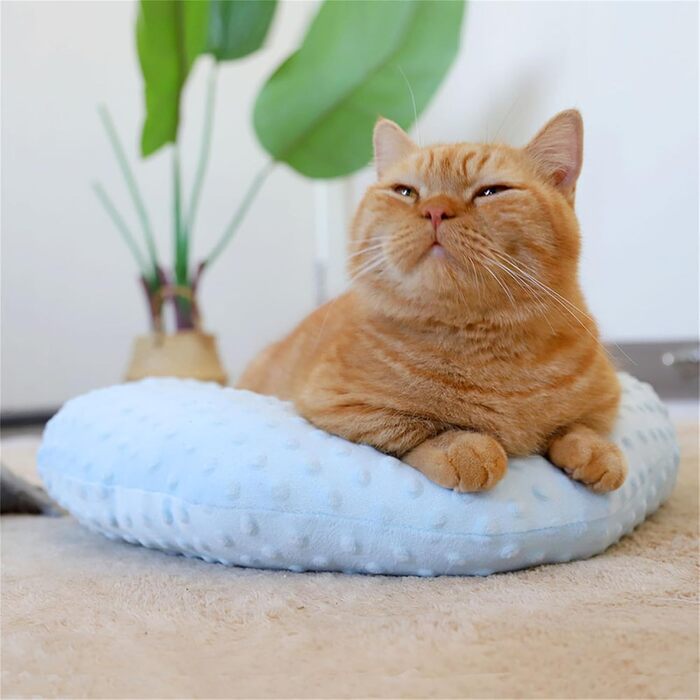 Подушка U-подібної форми для котів та собак, анатомічна подушка для підтримки шиї, м'яка та комфортна, сіра