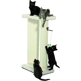 Драбина-стійка для котів CLEVERCAT XXL з довгою сизалевою колоною та окремою зоною для шліфування кігтів, обтягнута міцним сизалевим матеріалом, доступна у багатьох кольорах, Made in Germany
