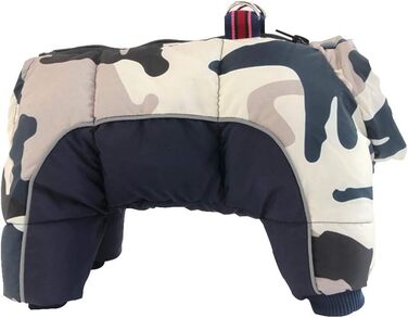 Тепла зимова куртка для собак Lucang Hautier з бавовни, для французького бульдога, маленьких собак (Roa, зелений, XL)