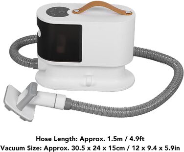 aqxreight Пылесос для шерсти собак 2L, набор для ухода за питомцем с машинкой для стрижки. Легко собирает шерсть. Тихий пылесос для стрижки густой шерсти.