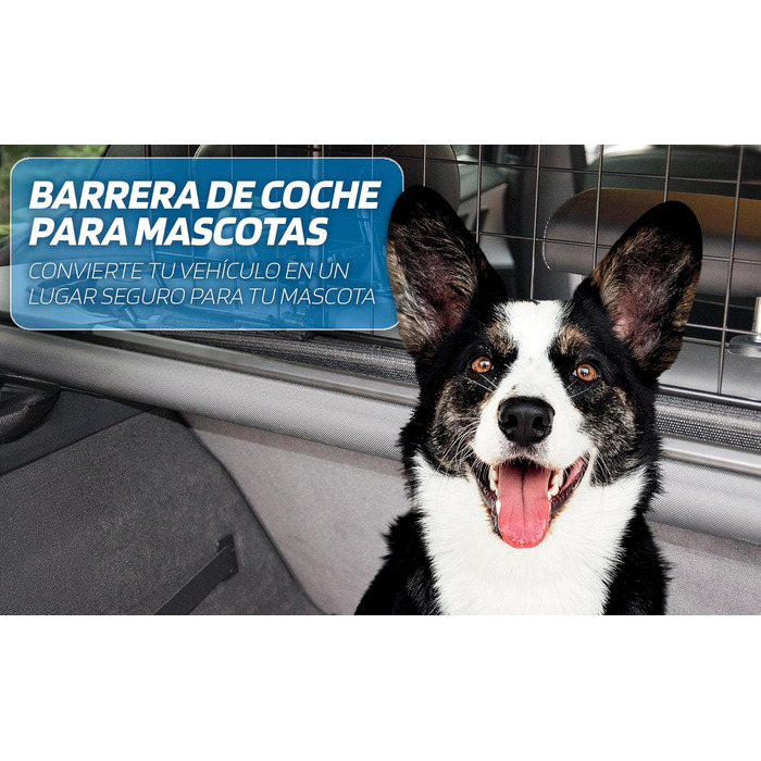 SUMEX S Роздільник для собак, захисне ґратка для підголівників, легка установка, регульована висота та ширина без інструментів