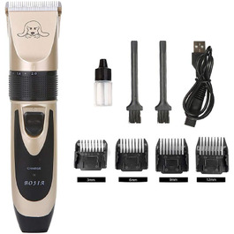 Електрична машинка для стрижки собак та котів - професійна, бездротова, тиха, перезаряджувана