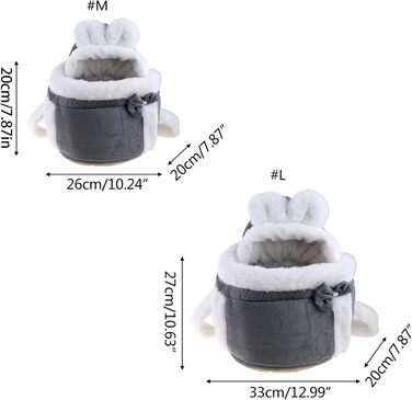 Рюкзак для собак - переноска для маленьких собак, сірий, розмір M