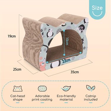 Кігтеточка для котів Nobleza з картону, дизайн 