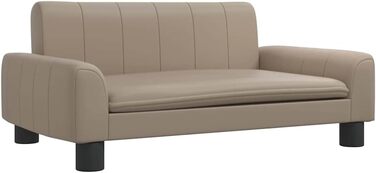 Ляжка для собак, м'яка подушка для собак, диван-софа для маленьких собак, лежанка для домашніх тварин, котяча лежанка, кавово-коричнева штучна шкіра