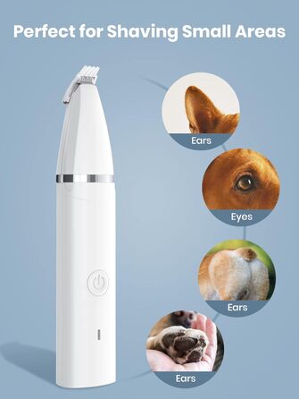 Набір для стрижки котів Leise: професійна машинка для стрижки котів, собак, набір для догляду за лапами, очима, вухами та обличчям. USB-C зарядка.