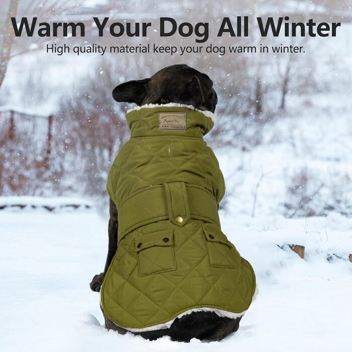 Теплий зимовий одяг для собак та котів: водонепроникний пуловер з флісовою підкладкою та кишенею | KYEESE