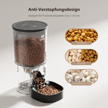 Автомат годівлі для котів IMIPAW 5G WiFi, з керуванням через додаток, для котів та собак