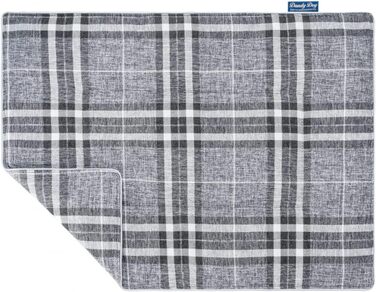 Плед для собак Highlands: м'який, міцний, преміум-якість, Made in Germany, розмір L (сірий, середній)