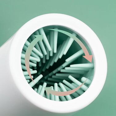 Очищувач лап для собак: вимивний мийник лап без розливання, для маленьких, середніх та великих тварин, зелений (Small)