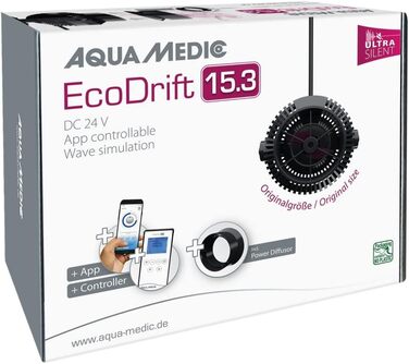 Aqua Medic EcoDrift 15.3 ультратихий циркуляційний насос з контролером і керуванням через додаток