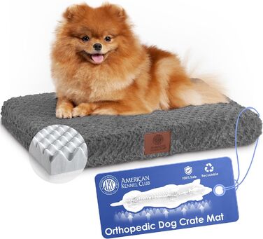 Ортопедичне ліжко для домашніх тварин American Kennel Club, 61x48 см, сіре